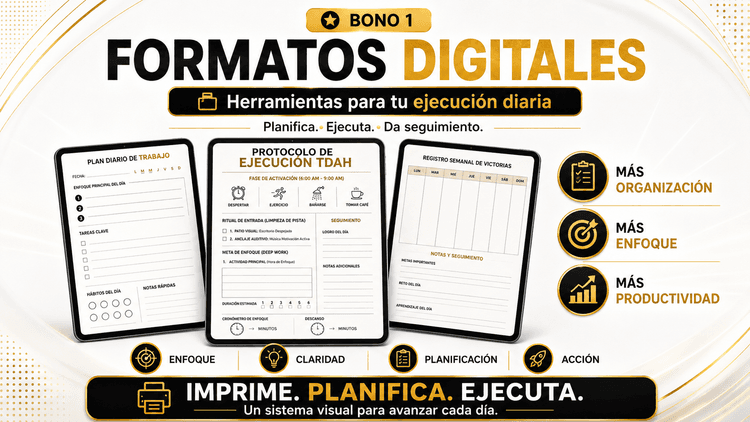 Bono 1 — Formatos Digitales para ejecución diaria