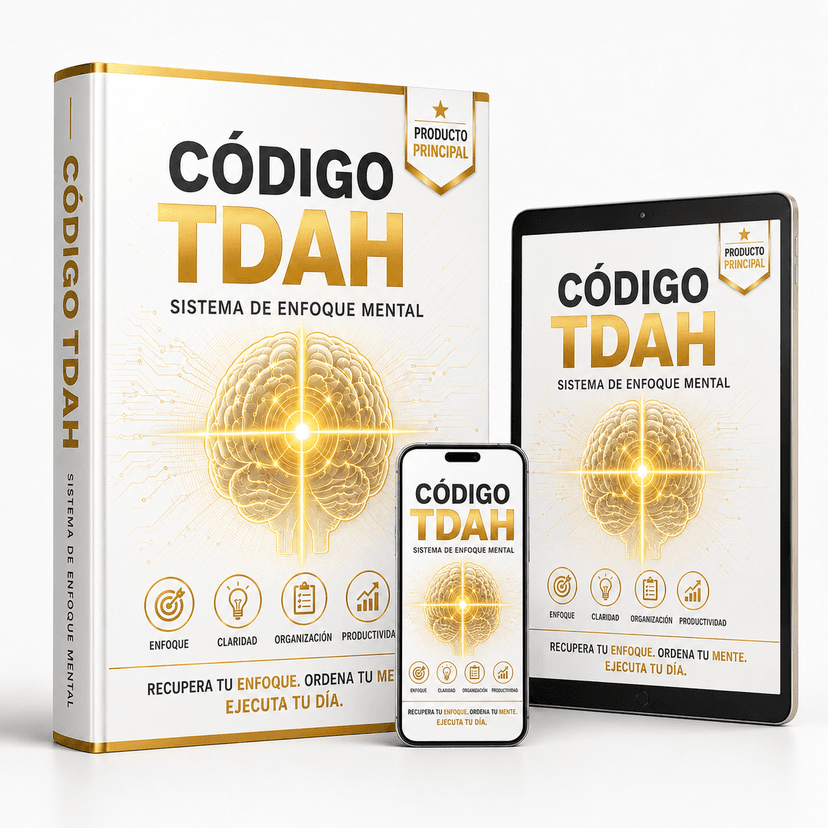 CÓDIGO TDAH — Guía principal en libro, tablet y móvil